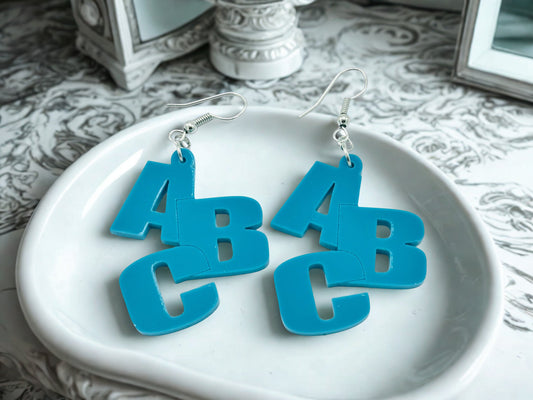 ABC earrings