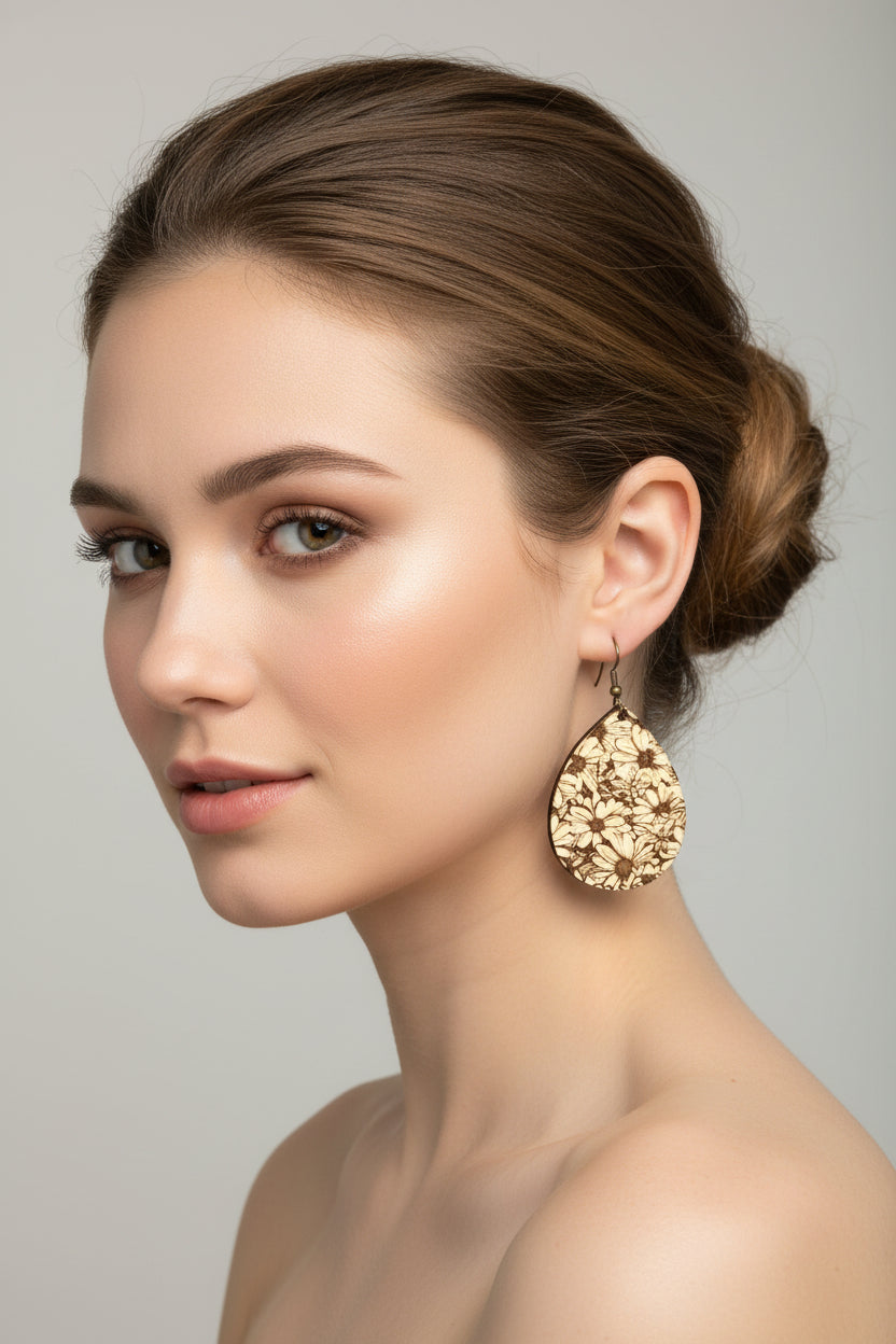 Boho Floral Dangling Earrings