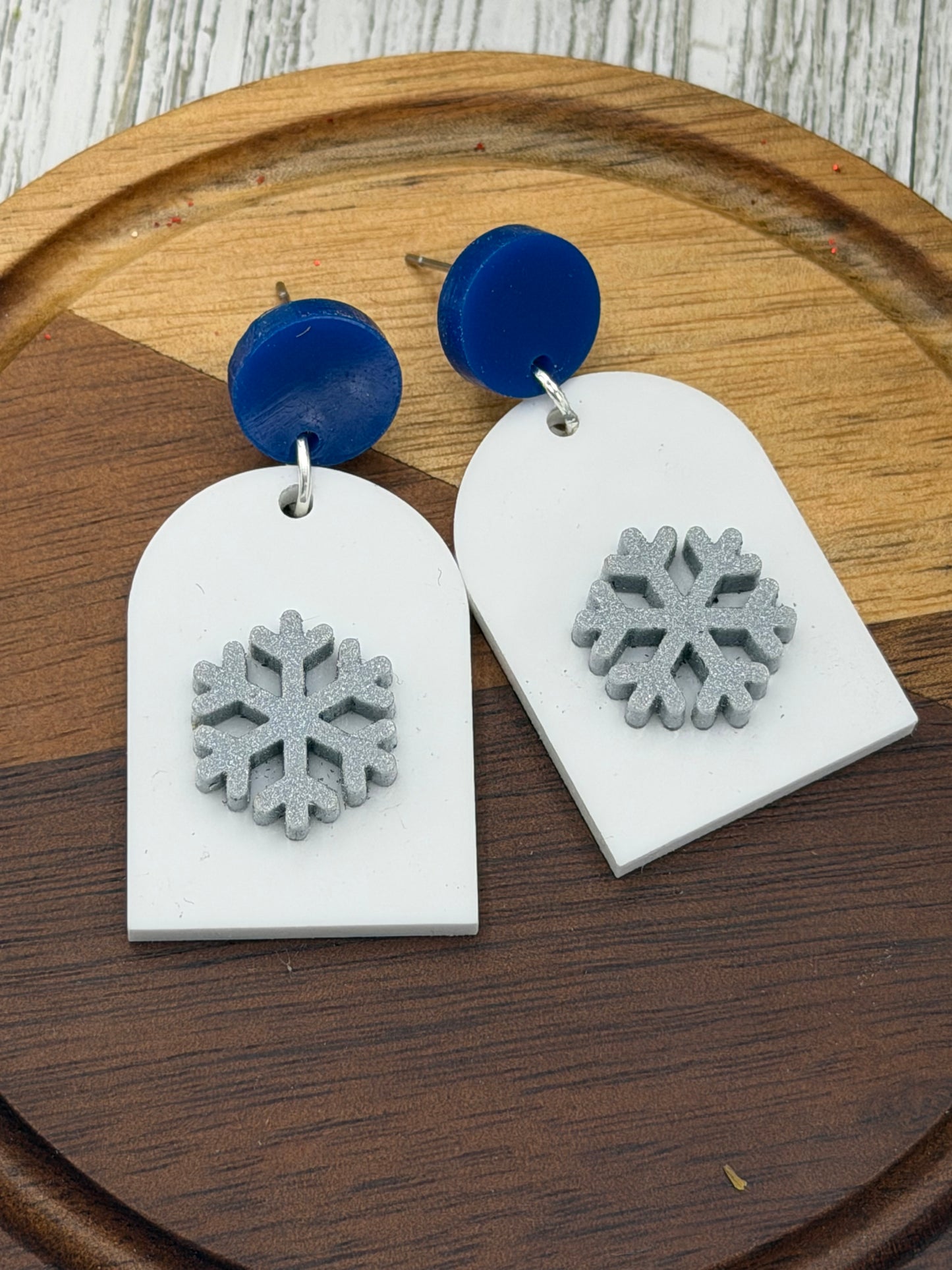 Winter Luxe Snowflake Statement Earrings