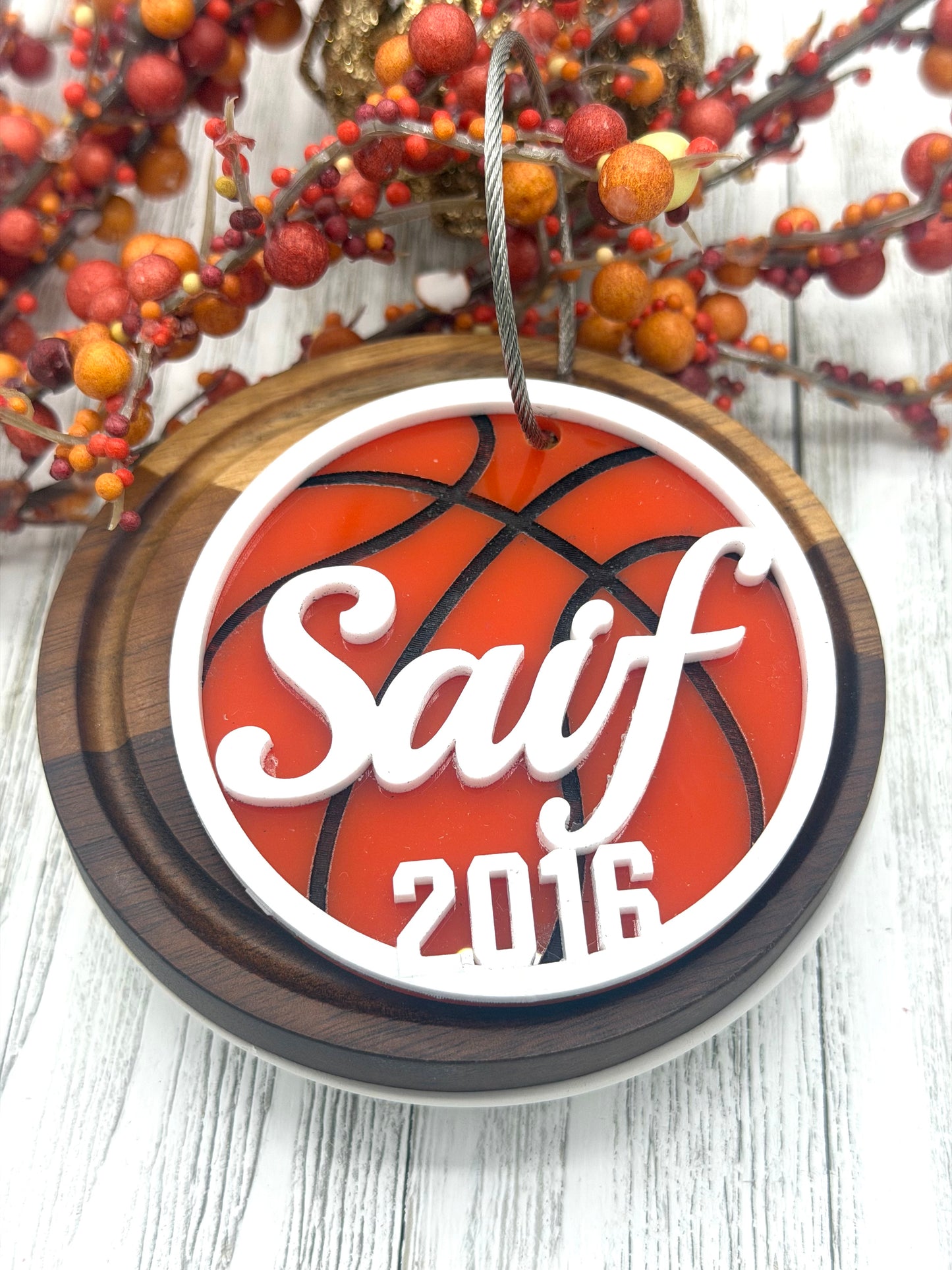 Custom Name Basketball Bag Tag