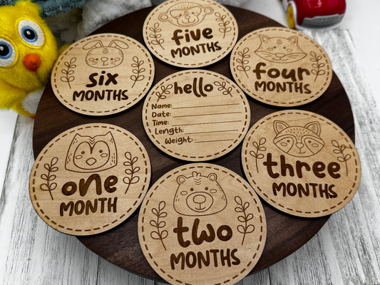Wooden milestones