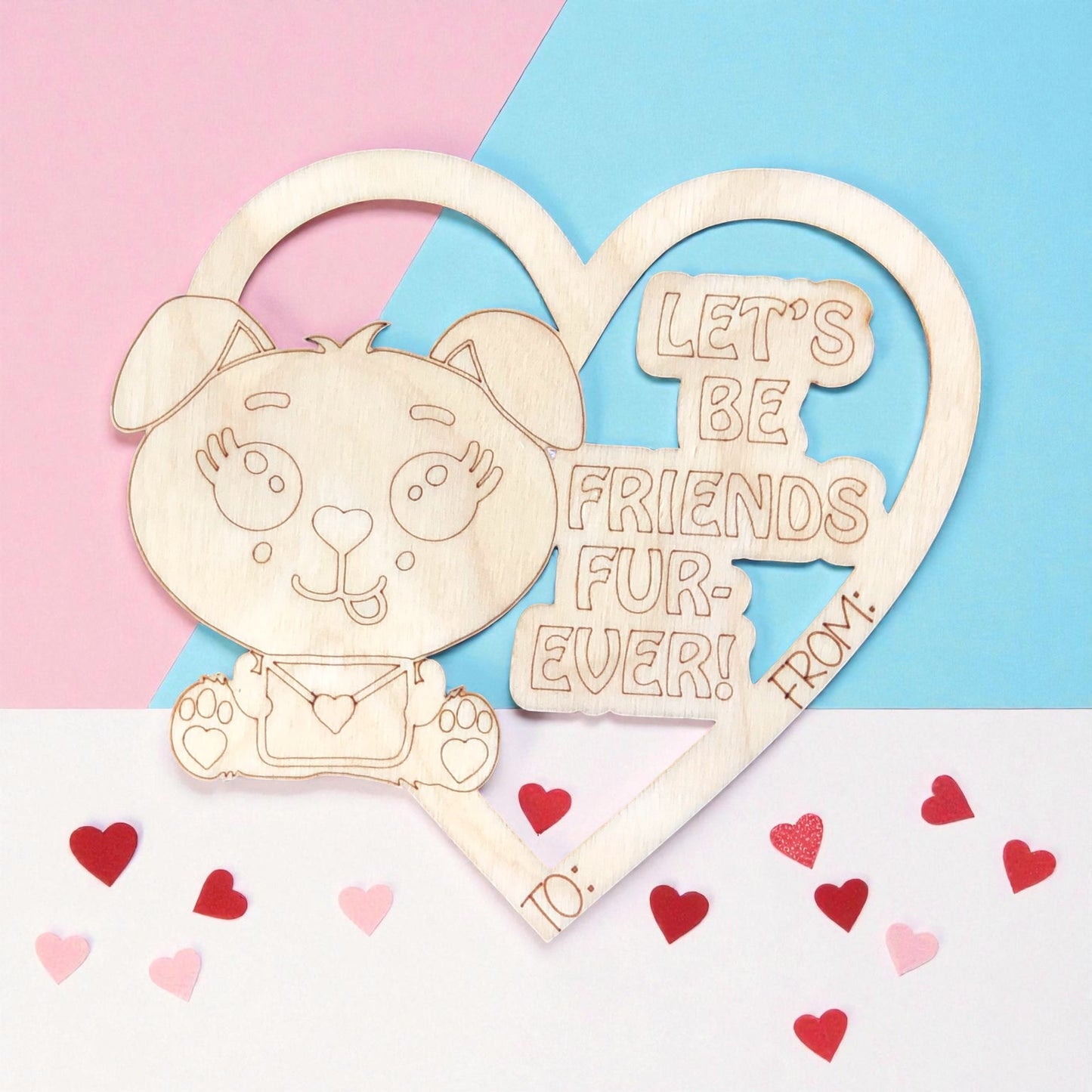 DIY Wooden Card, crafts for kids