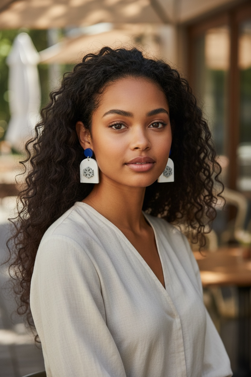 Winter Luxe Snowflake Statement Earrings
